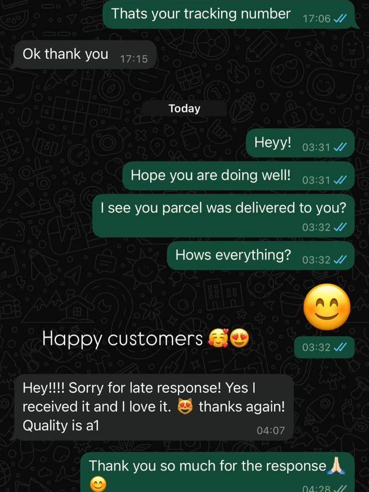 Customer delivery conversation