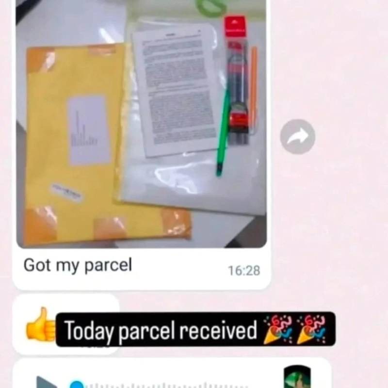 Customer parcel received
