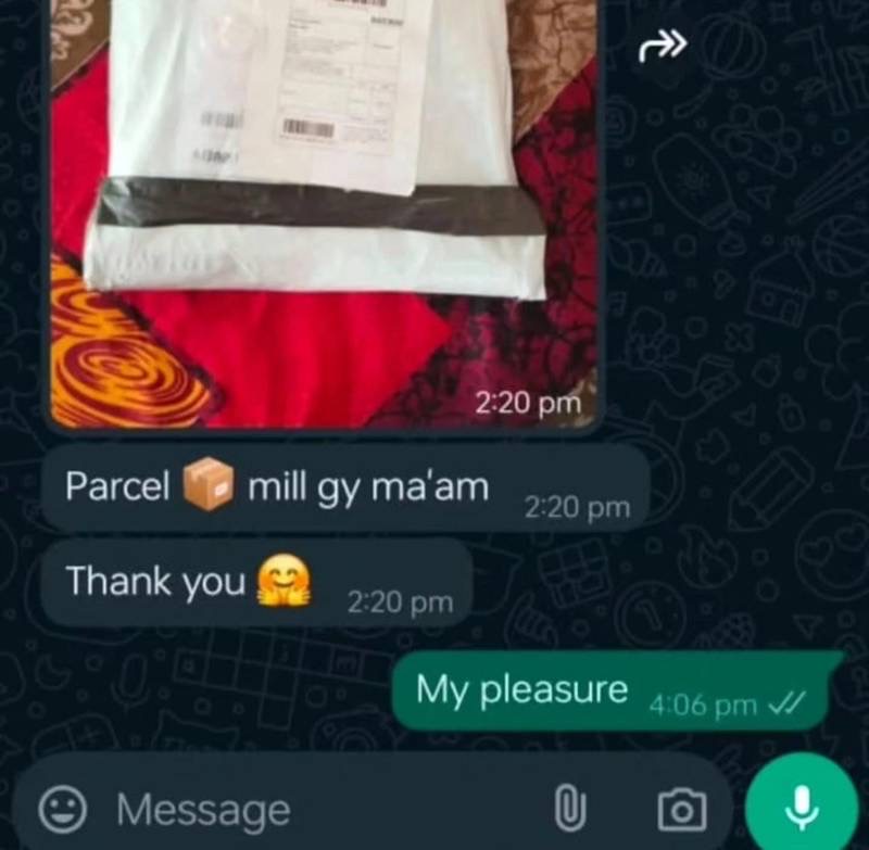 Customer parcel update